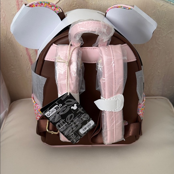Loungefly Minnie Mouse chocolate lollipop ears Hard Tag New!Box Lunch lunch Exc main image 9
